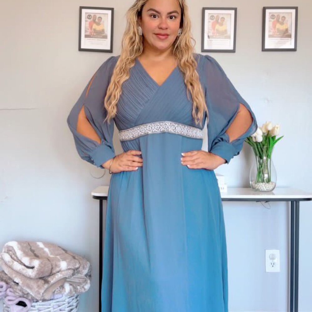 Formal Dresses for Women, Long Sleeve Evening Dress PLUS SIZE NEW 2026 - Picture 3 of 16